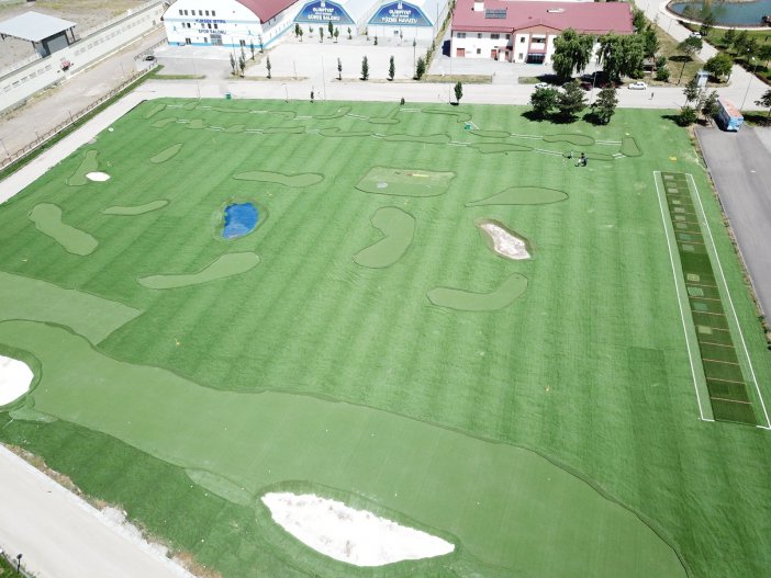 Erzurum’da Futgolf Sahası Yapıldı