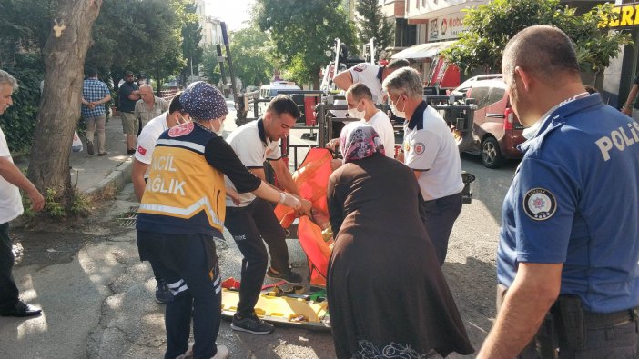 5. Kattan Düşen Kadının Hayatını Yangın Merdiveni Kurtardı