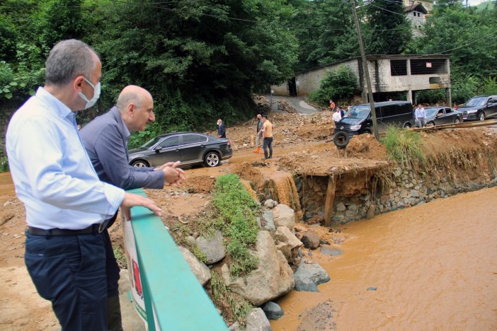 Bakanlar Selin Vurduğu Çayeli İlçesinde İncelemelerde Bulundu