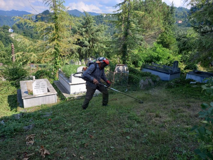 Ordu’da Mezarlıklar Bayrama Hazır