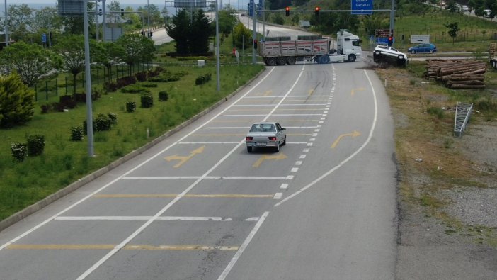 Giresun’da Kaza Anı Drone İle Görüntülendi