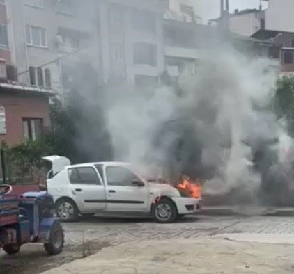 Ordu’da Araç Yangını