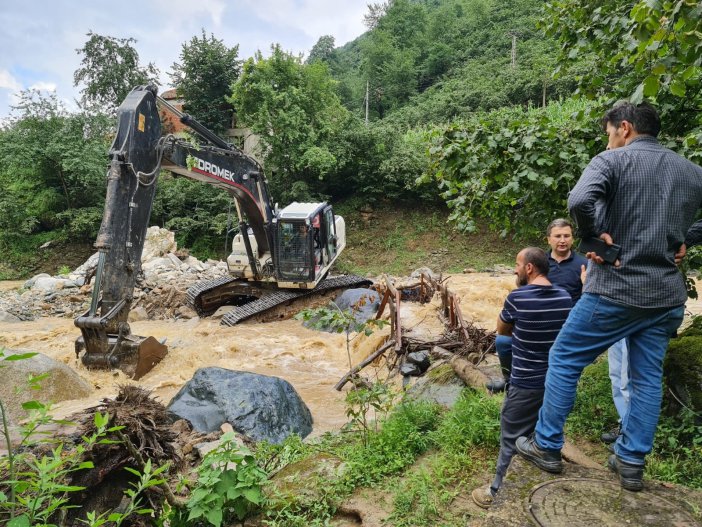 Giresun’un Doğankent İlçesinde Sel Tedbirleri