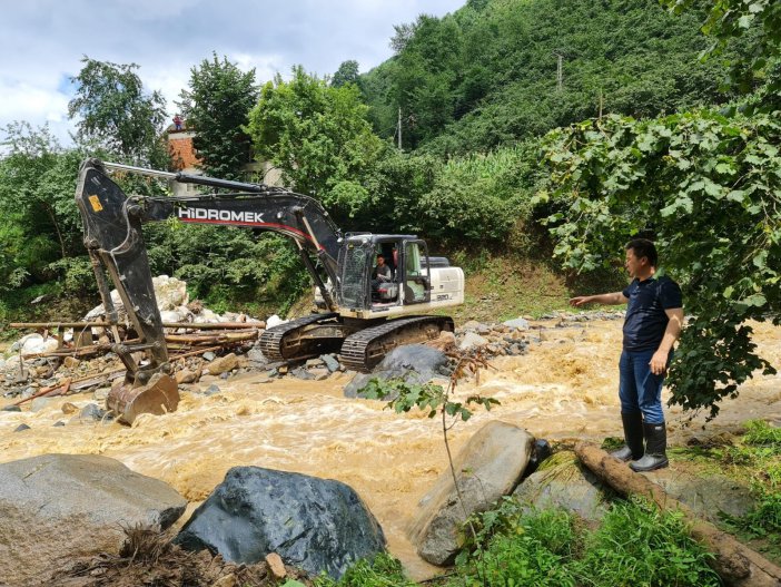 Giresun’un Doğankent İlçesinde Sel Tedbirleri