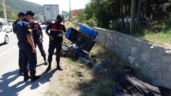 Samsun’da Tırın Çarptığı Sepetli Motosikletin Sürücüsü Hayatını Kaybetti